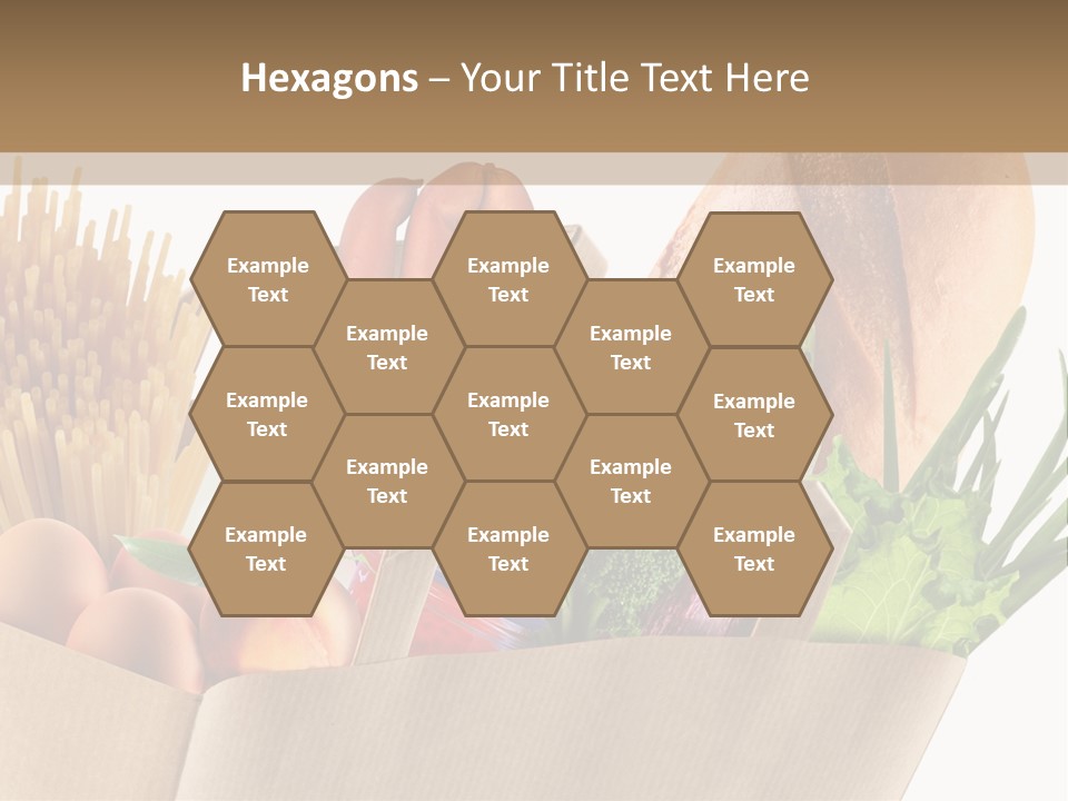 Paper Vegetable Peach PowerPoint Template