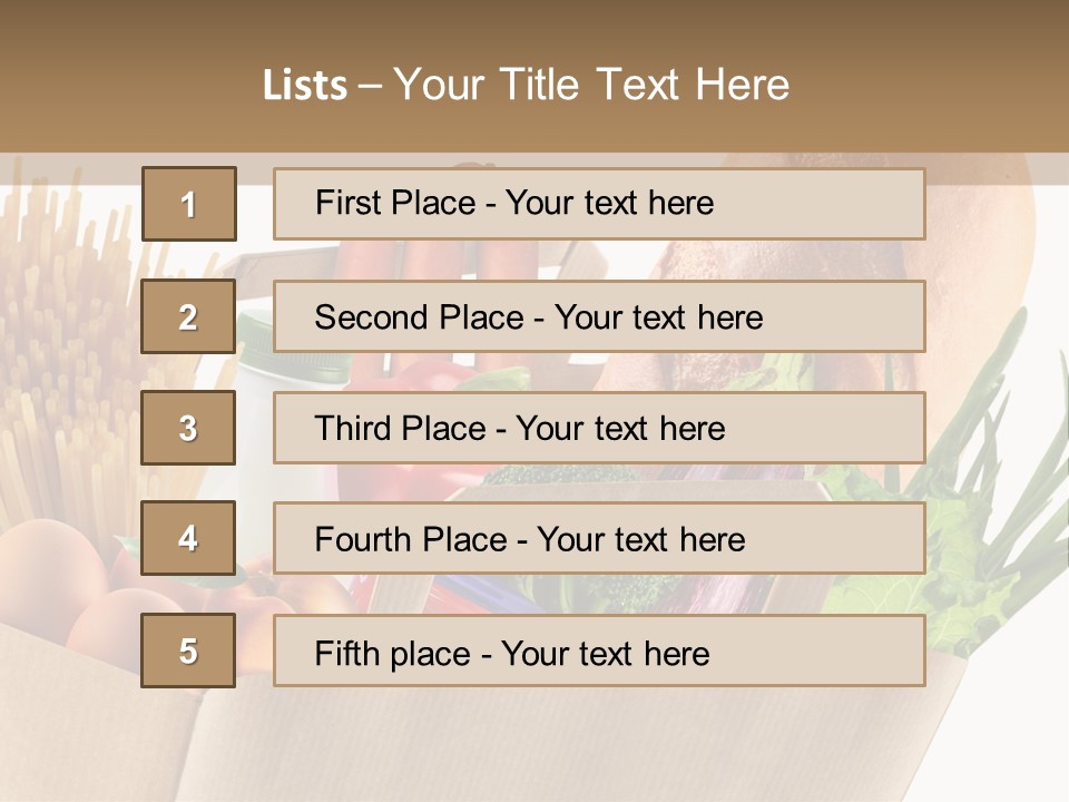Paper Vegetable Peach PowerPoint Template