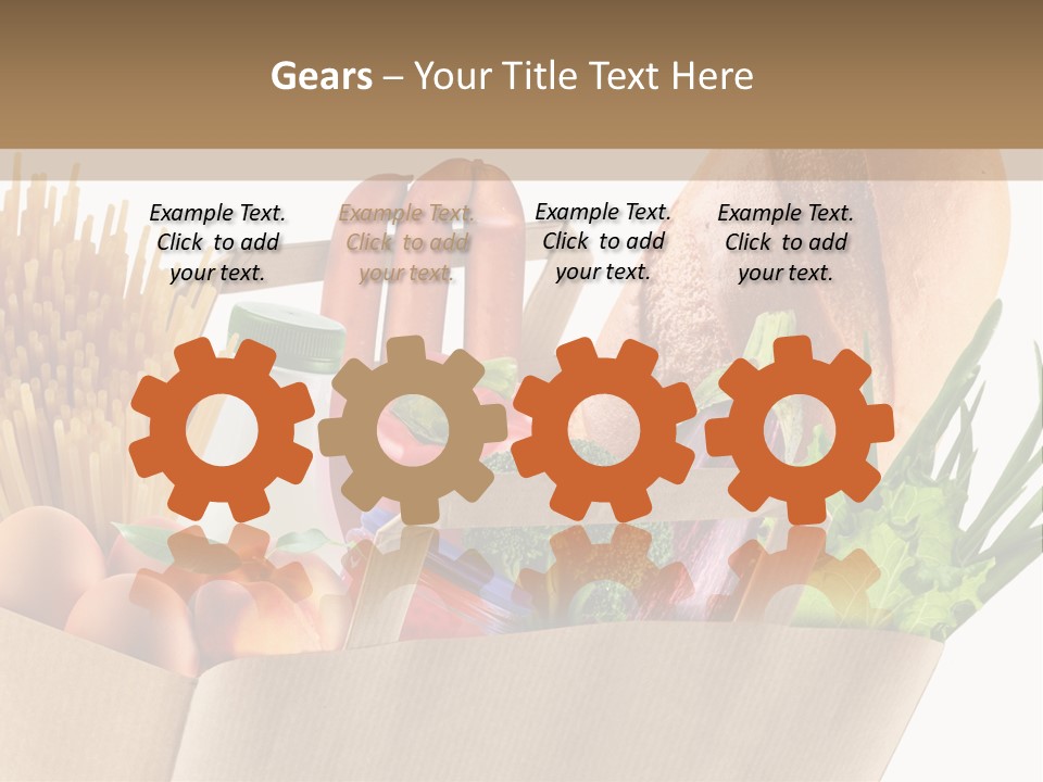 Paper Vegetable Peach PowerPoint Template