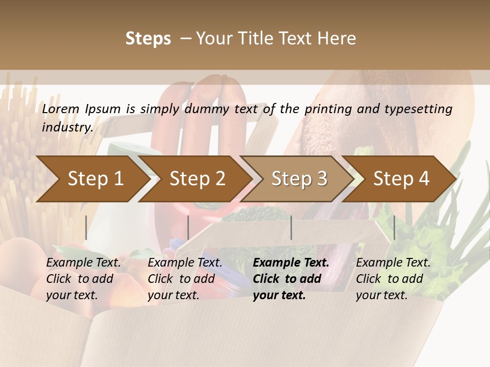 Paper Vegetable Peach PowerPoint Template