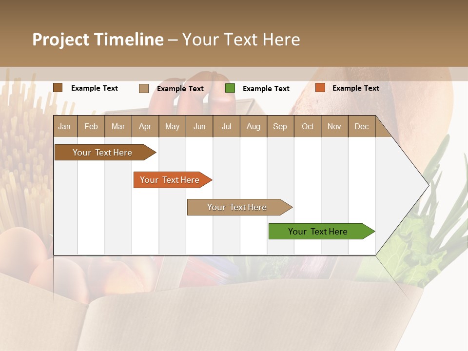 Paper Vegetable Peach PowerPoint Template