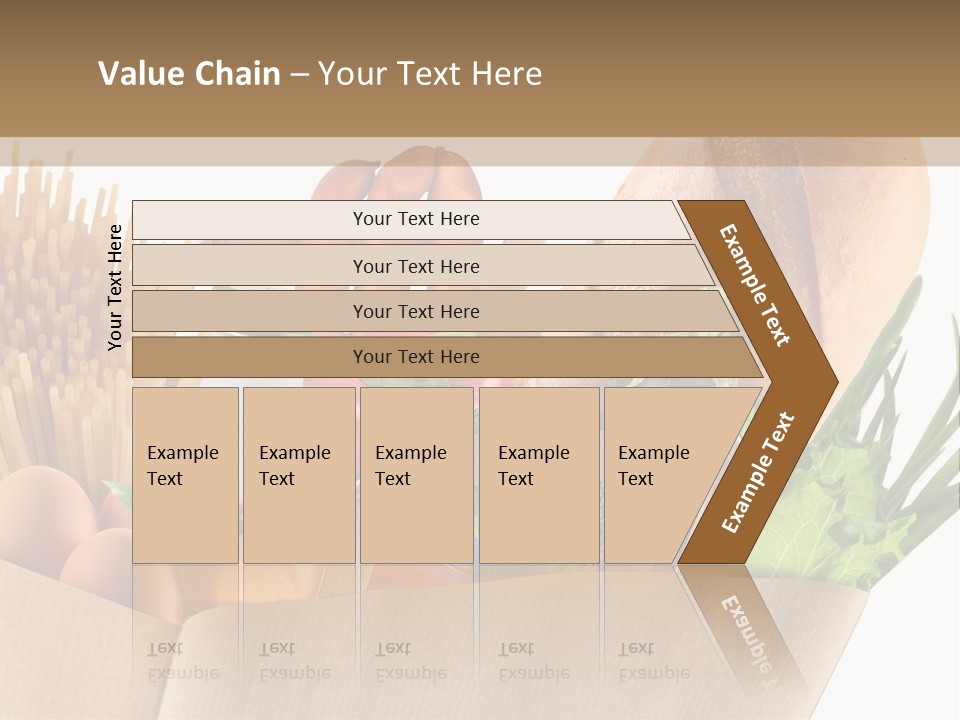 Paper Vegetable Peach PowerPoint Template