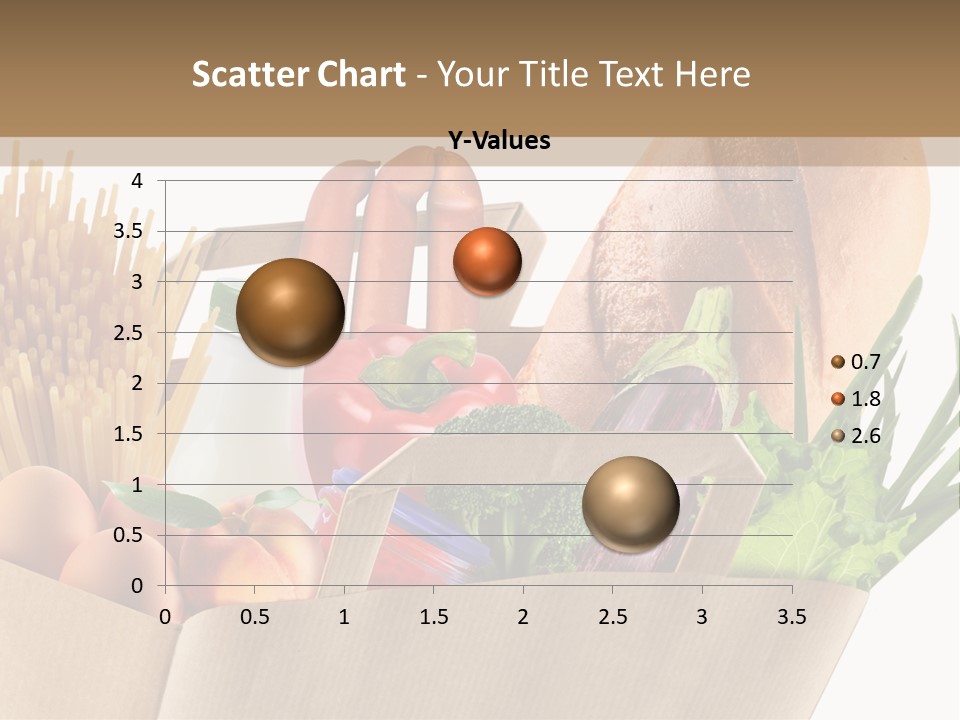 Paper Vegetable Peach PowerPoint Template