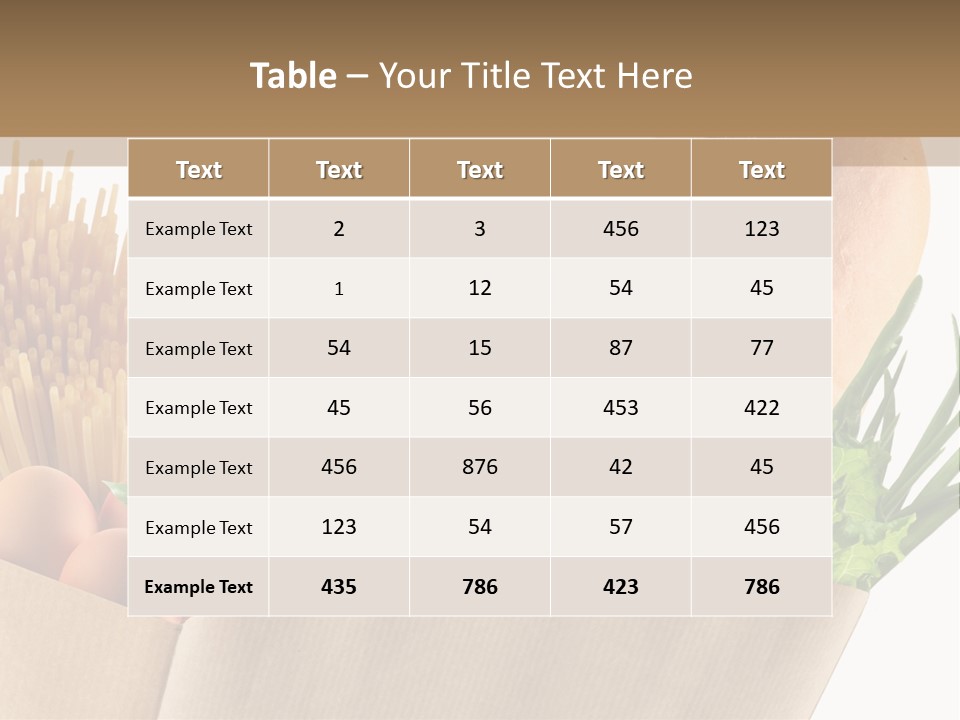 Paper Vegetable Peach PowerPoint Template