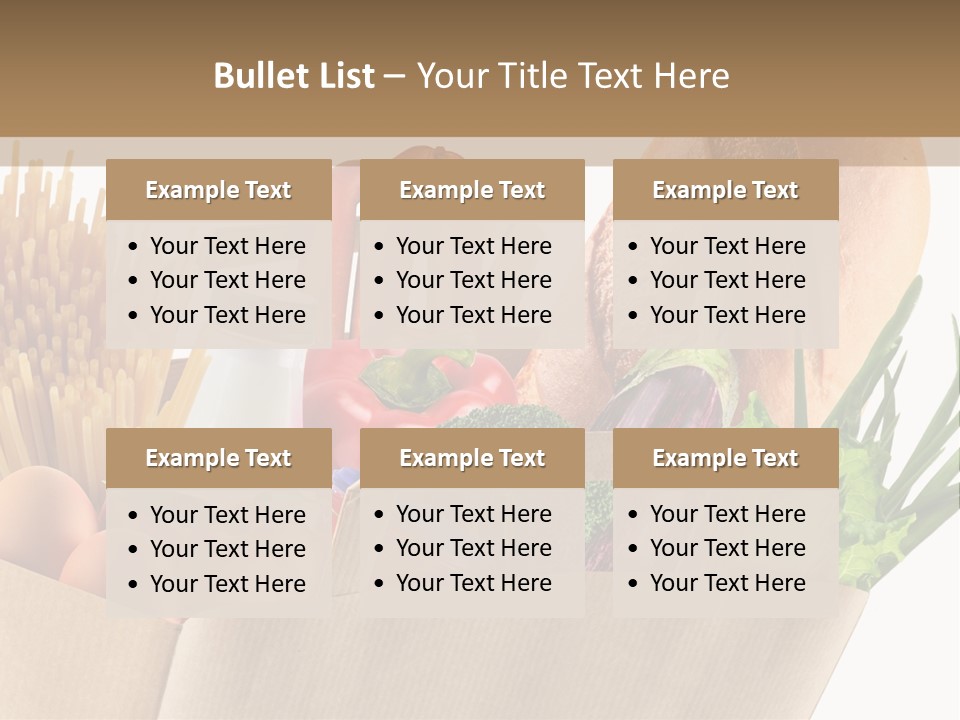 Paper Vegetable Peach PowerPoint Template