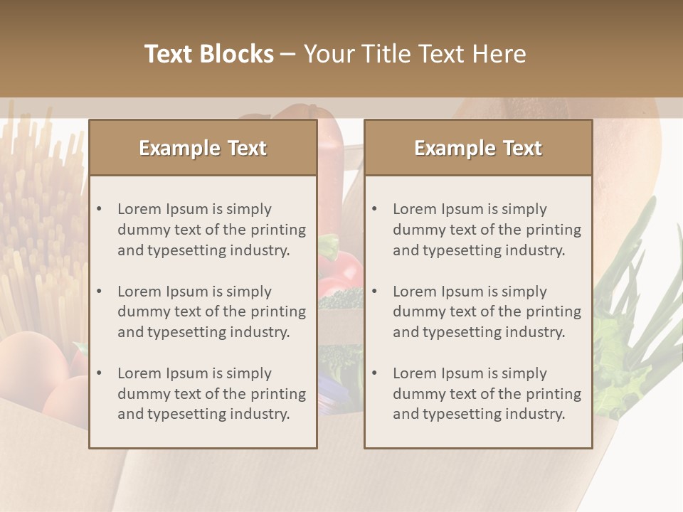 Paper Vegetable Peach PowerPoint Template