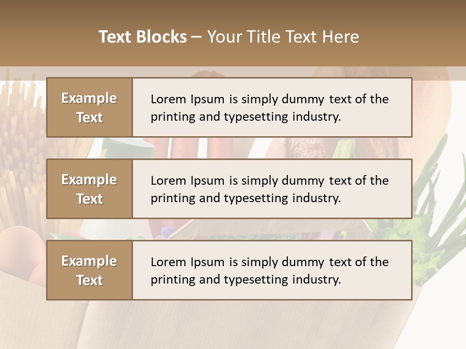 Paper Vegetable Peach PowerPoint Template
