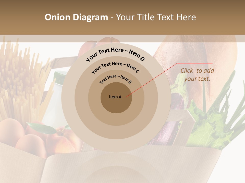 Paper Vegetable Peach PowerPoint Template