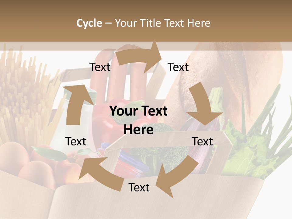 Paper Vegetable Peach PowerPoint Template