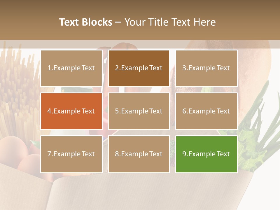 Paper Vegetable Peach PowerPoint Template