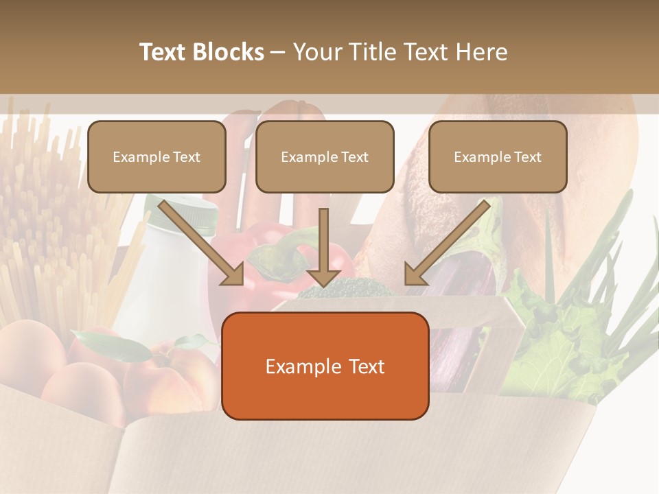 Paper Vegetable Peach PowerPoint Template