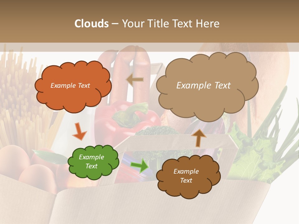 Paper Vegetable Peach PowerPoint Template