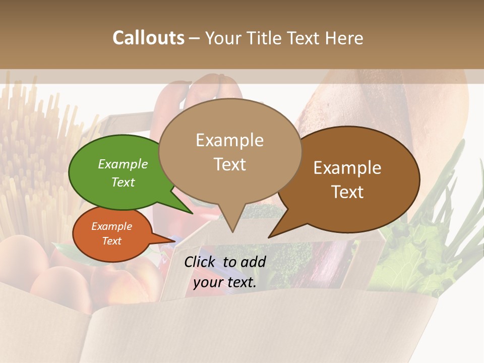 Paper Vegetable Peach PowerPoint Template