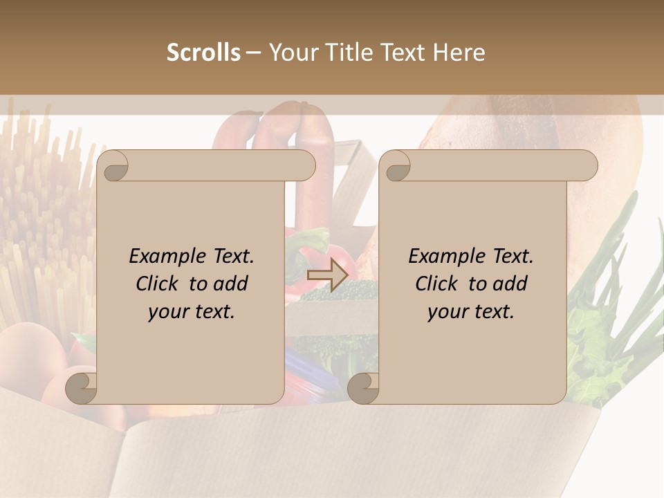 Paper Vegetable Peach PowerPoint Template