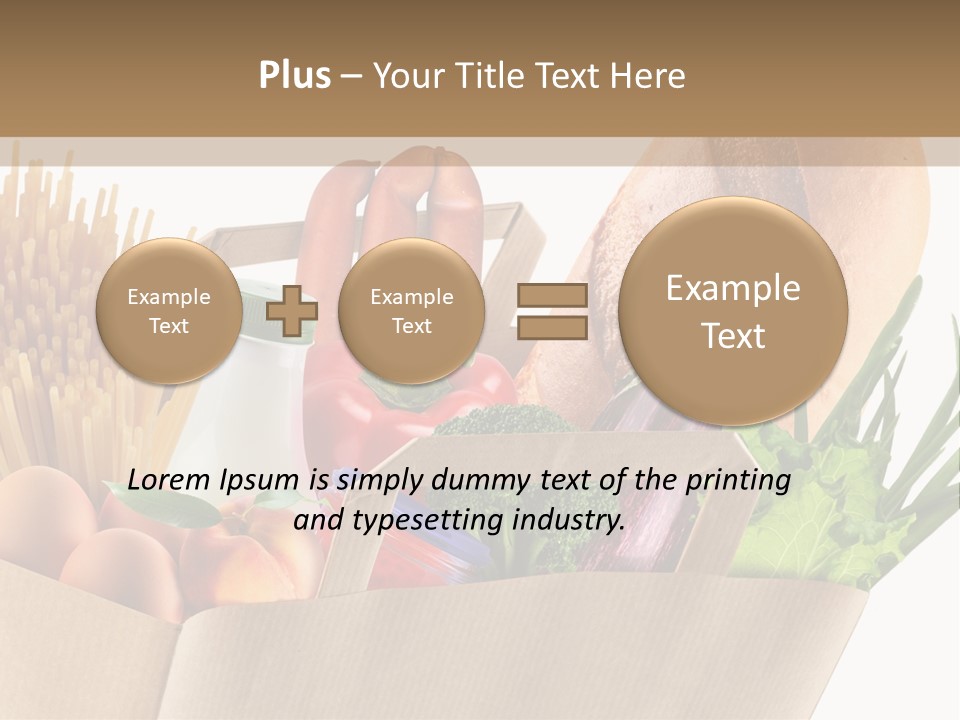 Paper Vegetable Peach PowerPoint Template