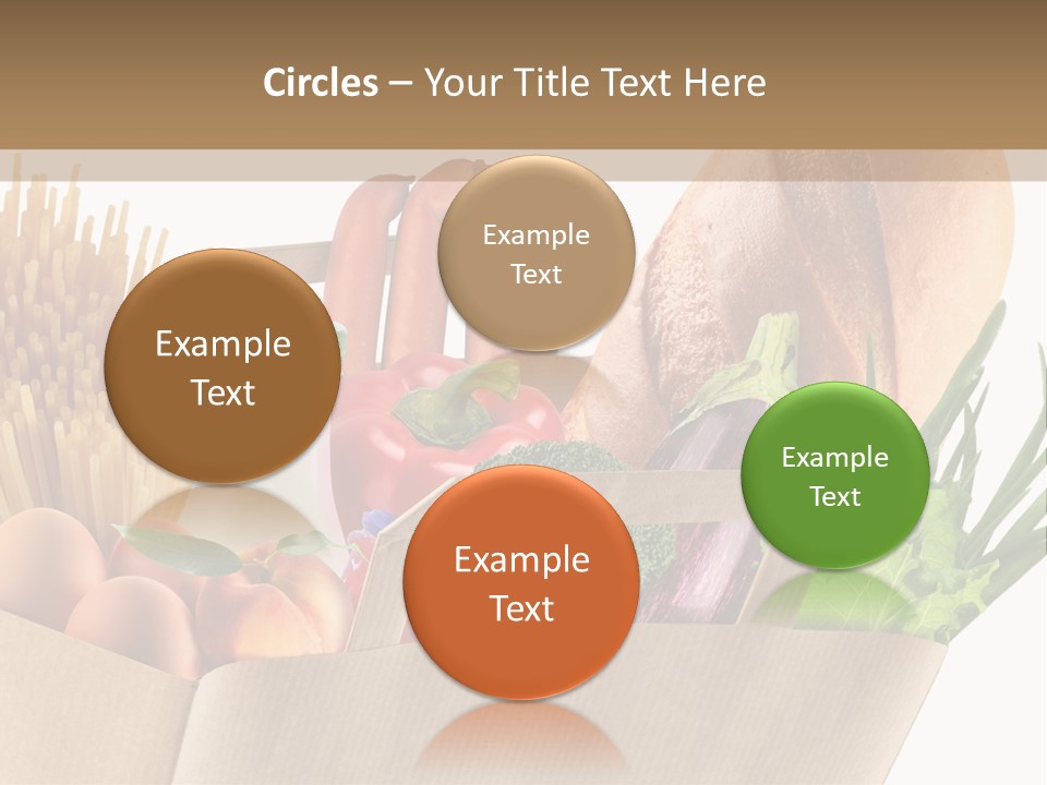 Paper Vegetable Peach PowerPoint Template