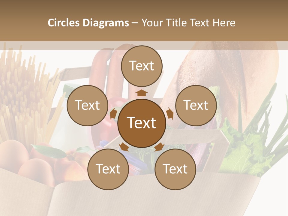 Paper Vegetable Peach PowerPoint Template