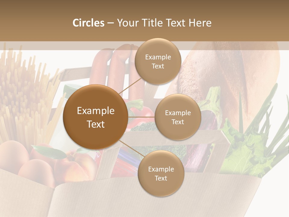 Paper Vegetable Peach PowerPoint Template