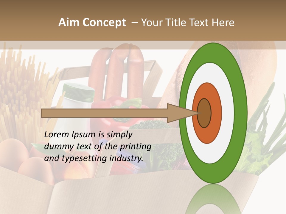 Paper Vegetable Peach PowerPoint Template