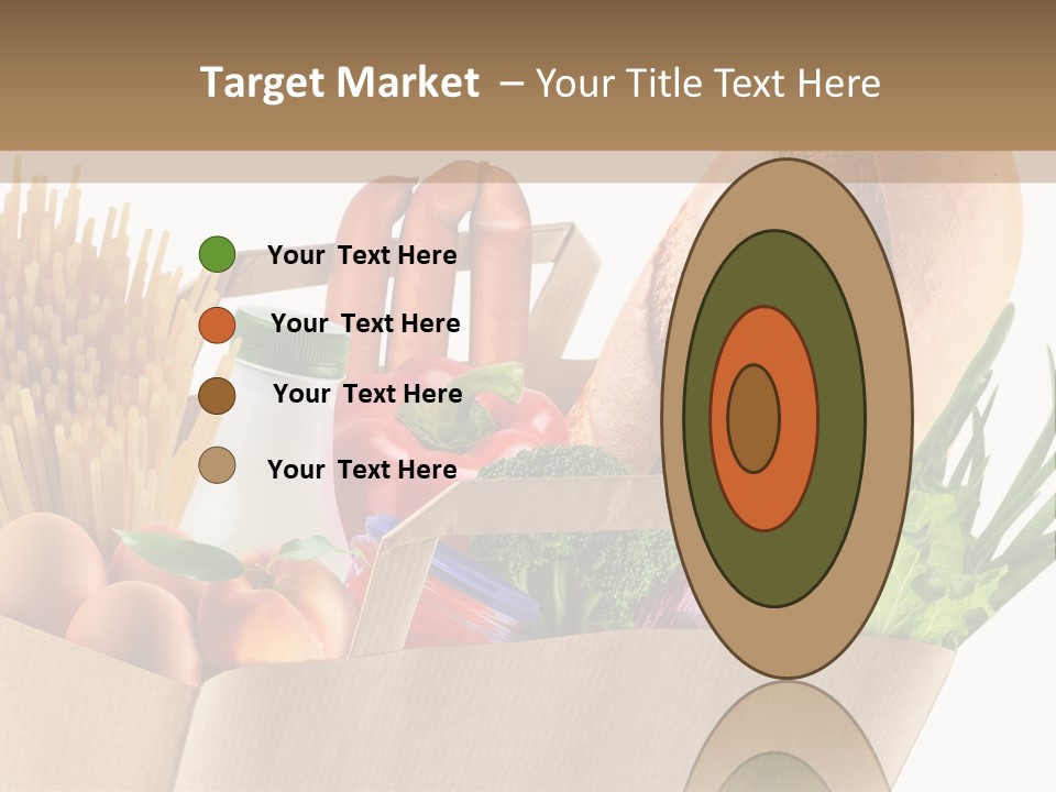 Paper Vegetable Peach PowerPoint Template