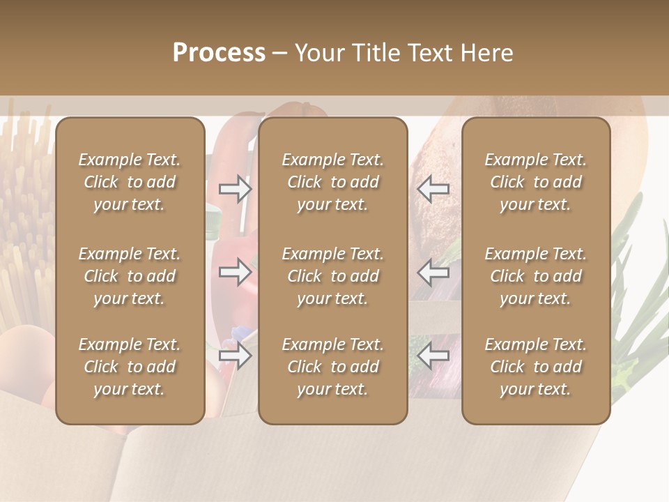 Paper Vegetable Peach PowerPoint Template