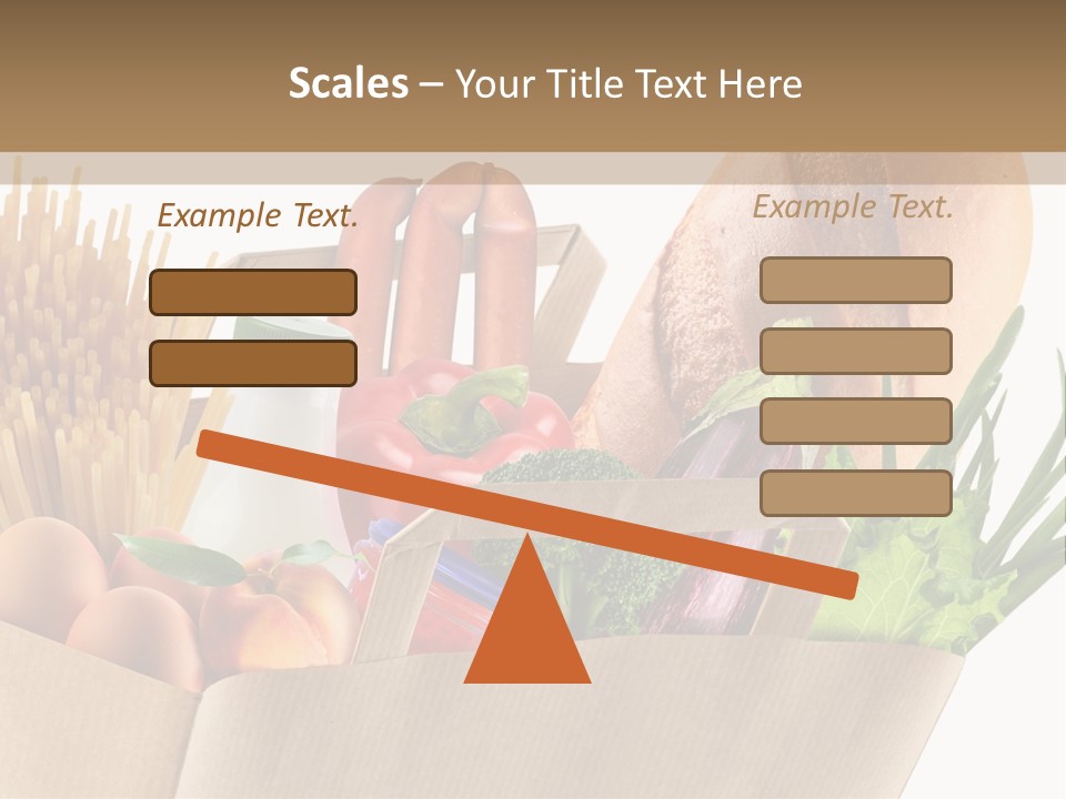 Paper Vegetable Peach PowerPoint Template