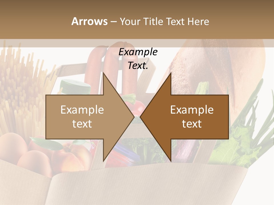 Paper Vegetable Peach PowerPoint Template