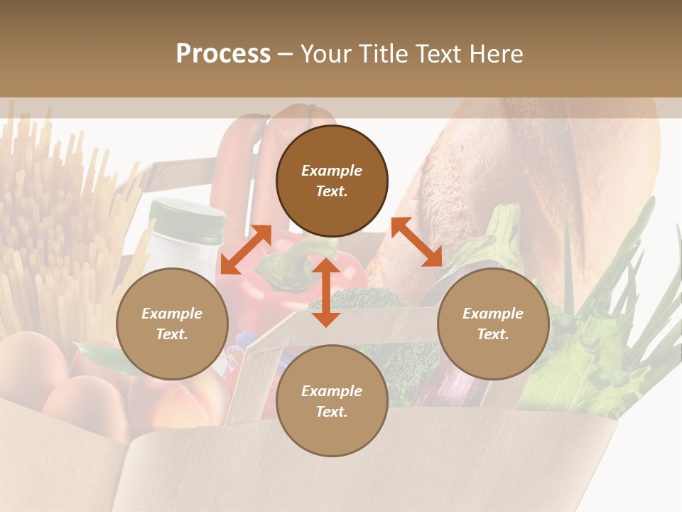 Paper Vegetable Peach PowerPoint Template