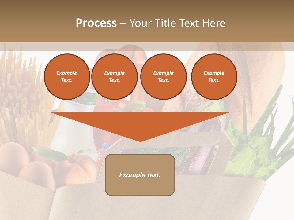 Paper Vegetable Peach PowerPoint Template
