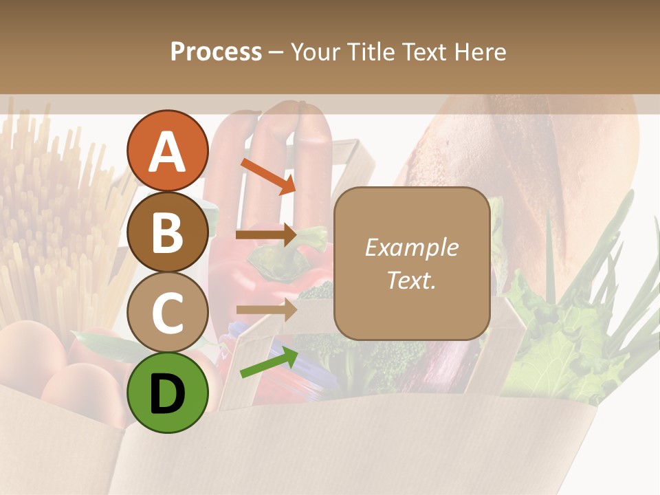 Paper Vegetable Peach PowerPoint Template