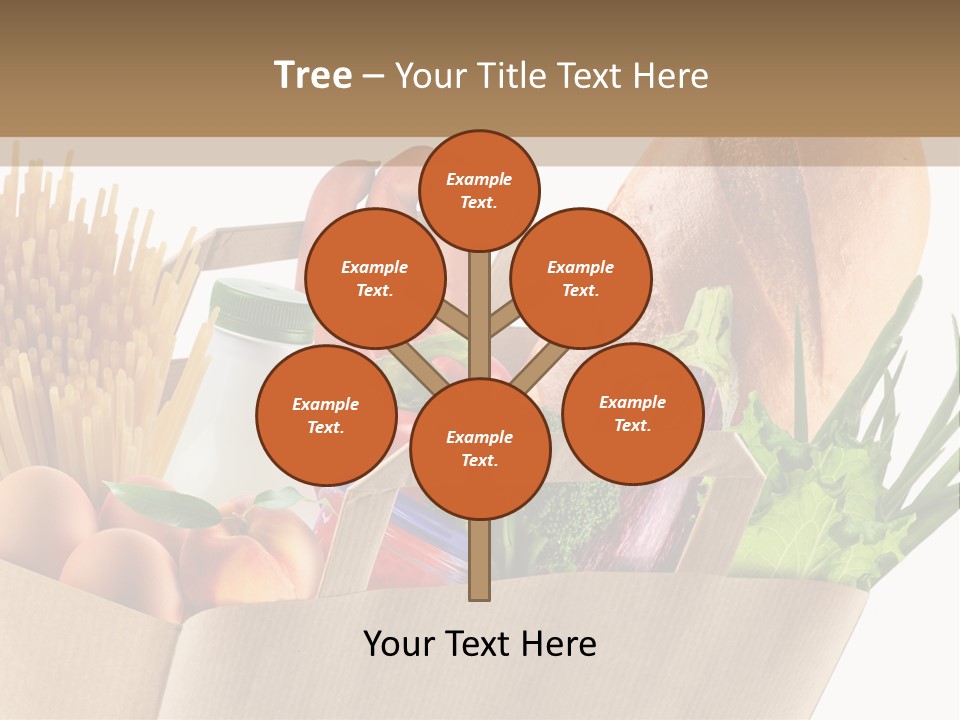 Paper Vegetable Peach PowerPoint Template