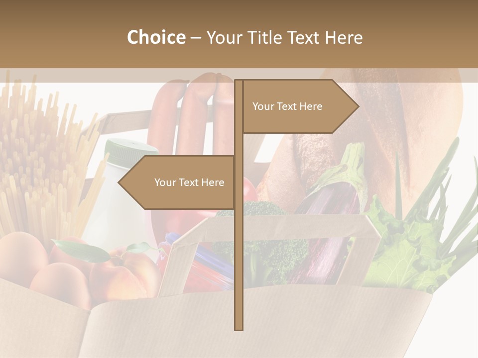 Paper Vegetable Peach PowerPoint Template