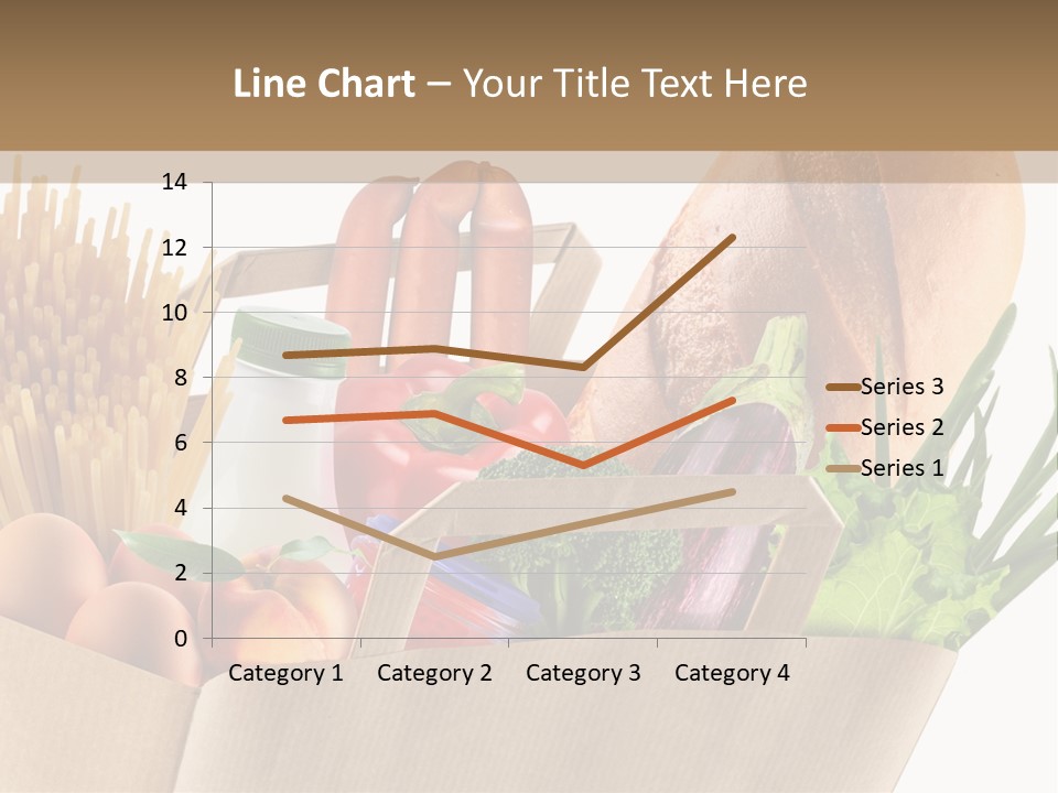 Paper Vegetable Peach PowerPoint Template