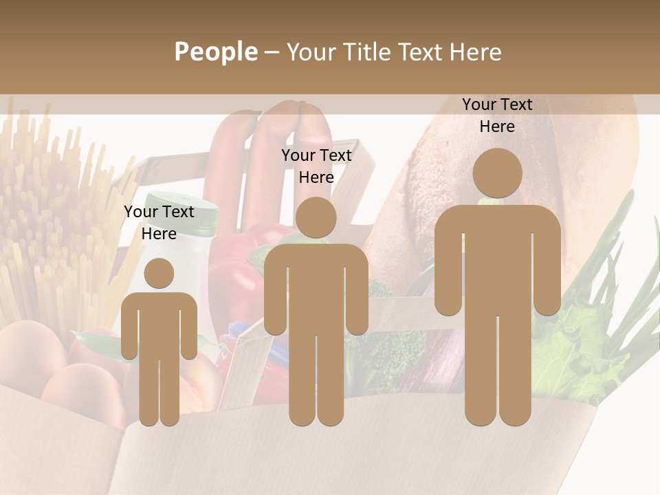 Paper Vegetable Peach PowerPoint Template