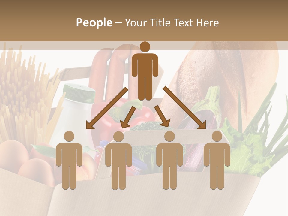 Paper Vegetable Peach PowerPoint Template