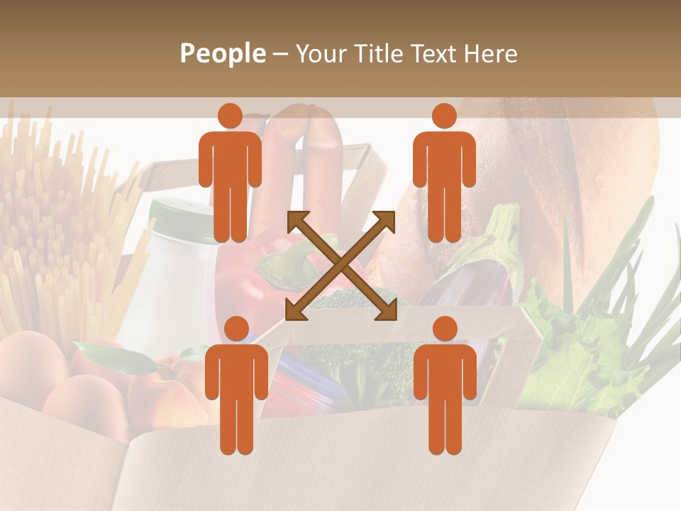 Paper Vegetable Peach PowerPoint Template