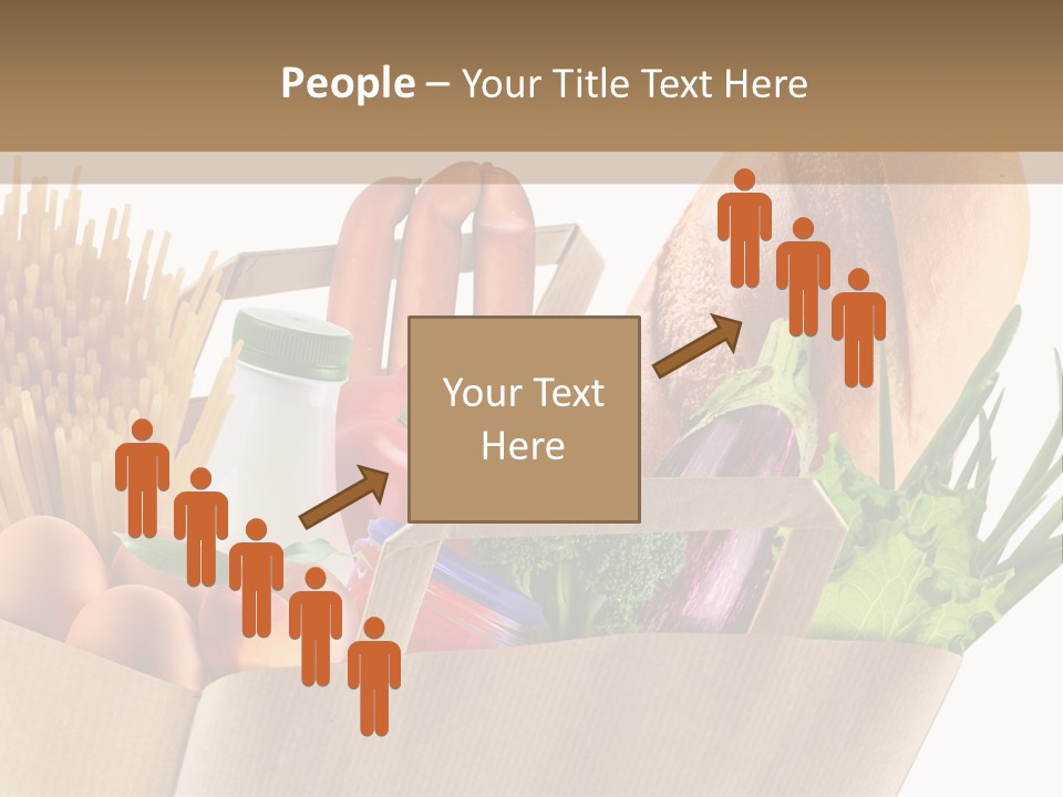 Paper Vegetable Peach PowerPoint Template