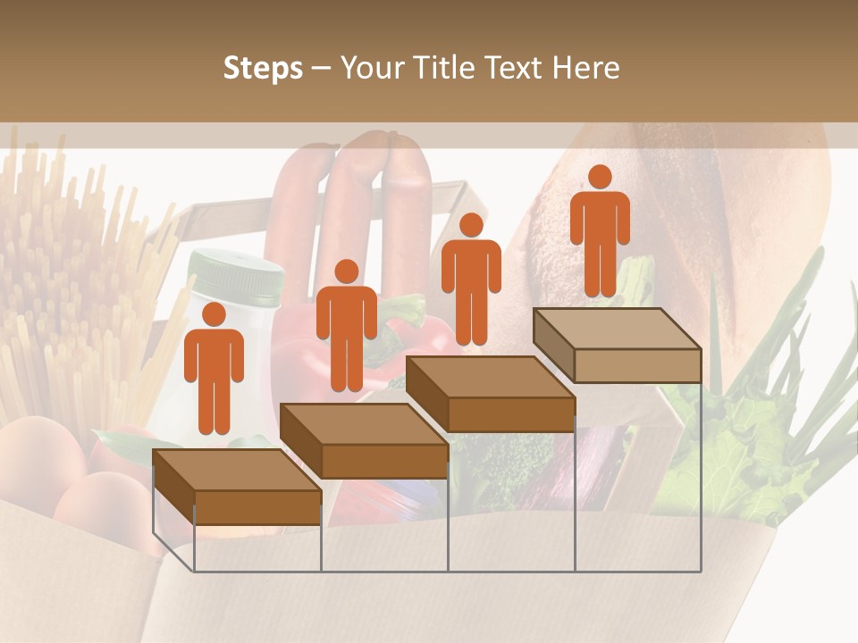 Paper Vegetable Peach PowerPoint Template