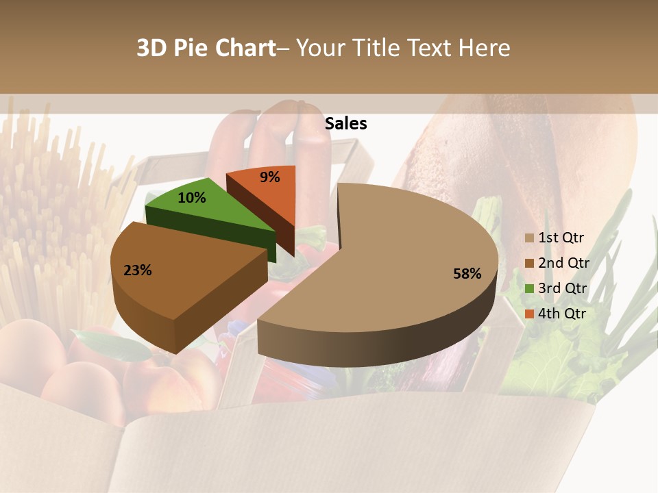 Paper Vegetable Peach PowerPoint Template