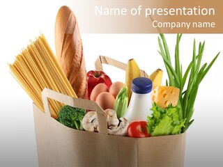 Organic Macaroni Food PowerPoint Template