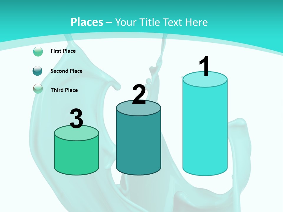 Isolated Artistic Splashing PowerPoint Template