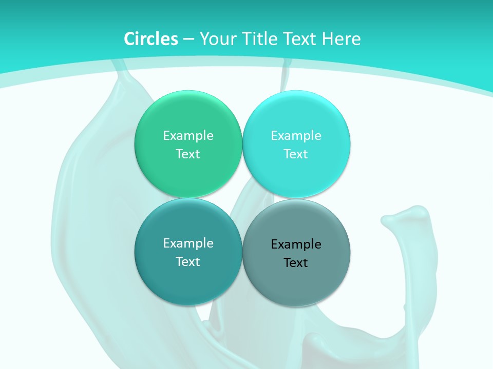 Isolated Artistic Splashing PowerPoint Template