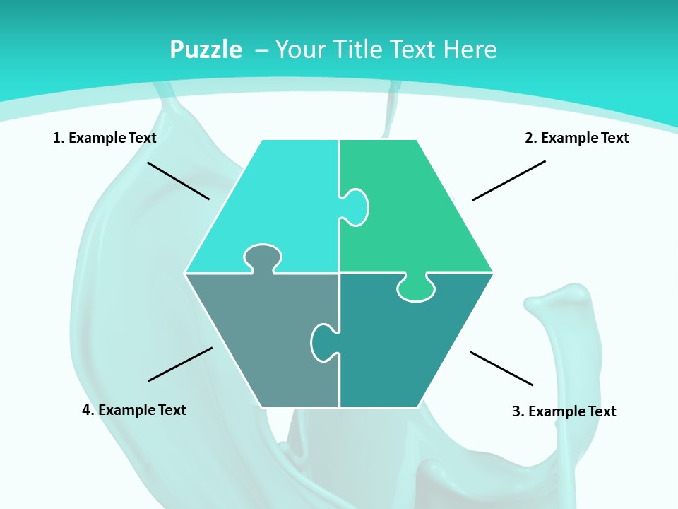 Isolated Artistic Splashing PowerPoint Template