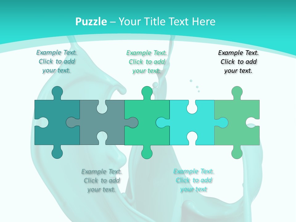 Isolated Artistic Splashing PowerPoint Template