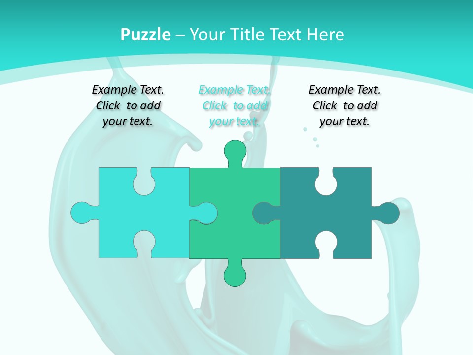 Isolated Artistic Splashing PowerPoint Template