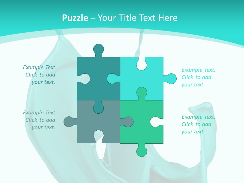 Isolated Artistic Splashing PowerPoint Template
