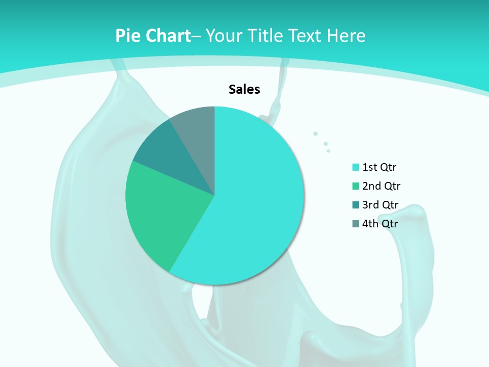 Isolated Artistic Splashing PowerPoint Template