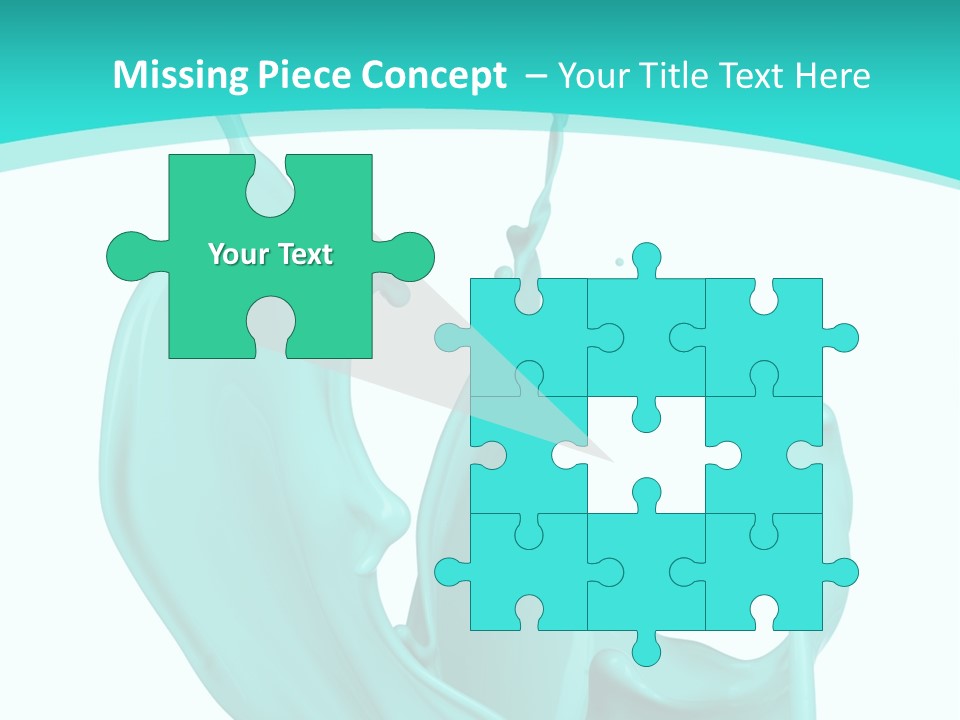 Isolated Artistic Splashing PowerPoint Template