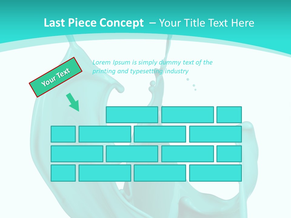 Isolated Artistic Splashing PowerPoint Template