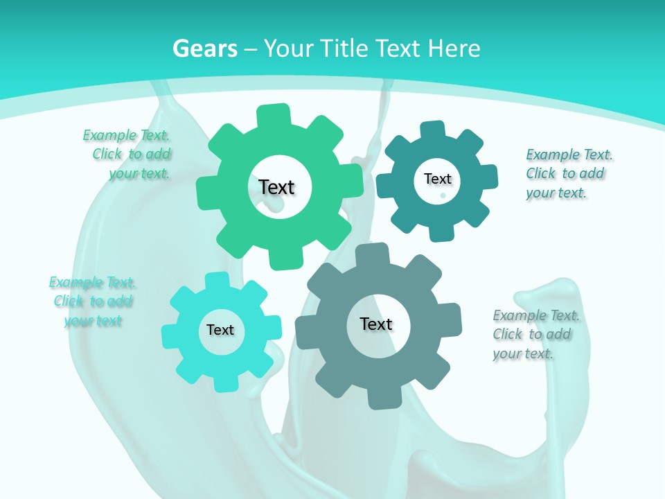Isolated Artistic Splashing PowerPoint Template